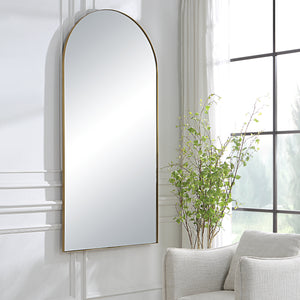 Uttermost Crosley Antique Brass Arch Mirror 09841 STAINLESS STEEL,MDF,GLASS