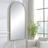 Uttermost Crosley Antique Brass Arch Mirror 09841 STAINLESS STEEL,MDF,GLASS