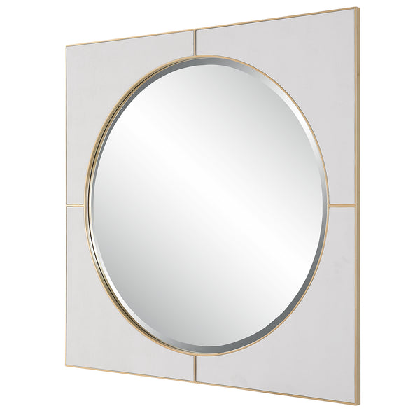 Uttermost Cyprus White Square Mirror 09817 MIRROR,MDF,PU