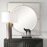 Uttermost Cyprus White Square Mirror 09817 MIRROR,MDF,PU