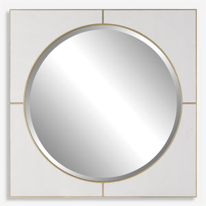 Uttermost Cyprus White Square Mirror 09817 MIRROR,MDF,PU