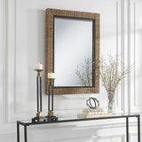 Uttermost Island Braided Straw Mirror 09853 MIRROR, MDF, IRON, STRAW ROPE