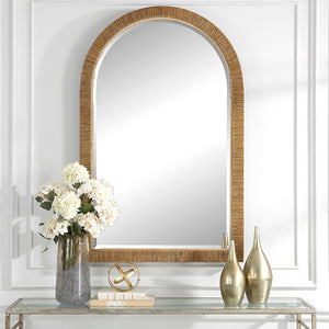 Uttermost Cape Natural Arch Mirror 09856 MIRROR, MDF, RATTAN, FIR