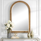 Uttermost Cape Natural Arch Mirror 09856 MIRROR, MDF, RATTAN, FIR