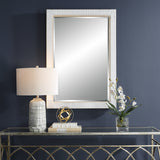 Uttermost Cape Whitewashed Rattan Mirror 09829 MIRROR, MDF, RATTAN, OAK