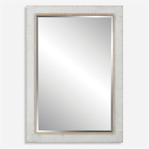 Uttermost Cape Whitewashed Rattan Mirror 09829 MIRROR, MDF, RATTAN, OAK