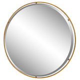 Uttermost Canillo Gold Round Mirror 09832 MIRROR,IRON,MDF