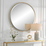 Uttermost Canillo Gold Round Mirror 09832 MIRROR,IRON,MDF