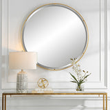 Uttermost Canillo Gold Round Mirror 09832 MIRROR,IRON,MDF