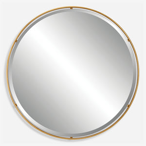 Uttermost Canillo Gold Round Mirror 09832 MIRROR,IRON,MDF