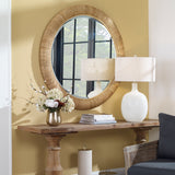 Uttermost Mariner Natural Round Mirror 08169 BANANA WEAVING,RATTAN,PLYWOOD,GLASS