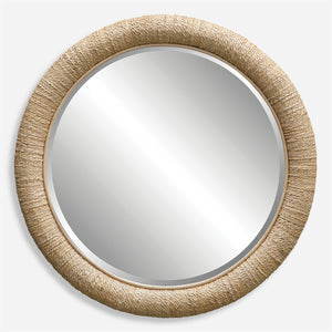 Uttermost Mariner Natural Round Mirror 08169 BANANA WEAVING,RATTAN,PLYWOOD,GLASS