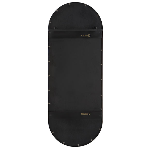 Uttermost Varina Tall Black Mirror 09843 MDF, IRON, MIRROR