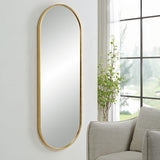 Uttermost Varina Tall Gold Mirror 09844 MDF, IRON, MIRROR