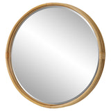 Uttermost Drift Away Rattan Round Mirror 09859 RATTAN, MIRROR, MDF