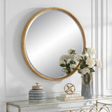 Uttermost Drift Away Rattan Round Mirror 09859 RATTAN, MIRROR, MDF