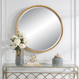 Uttermost Drift Away Rattan Round Mirror 09859 RATTAN, MIRROR, MDF