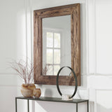 Uttermost Rennick Rustic Wood Mirror 09816 Reclaimed Pine