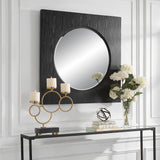 Uttermost Hillview Wood Panel Mirror 09863 MIRROR, MDF, IRON, OAK