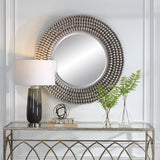 Uttermost Portside Round Gray Mirror 09873 MDF,FIR,MIRROR