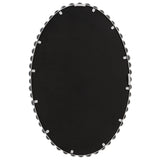 Uttermost Serna White Oval Mirror 09874 MIRROR, MDF, IRON