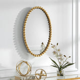 Uttermost Serna Gold Oval Mirror 09875 MIRROR, MDF, IRON