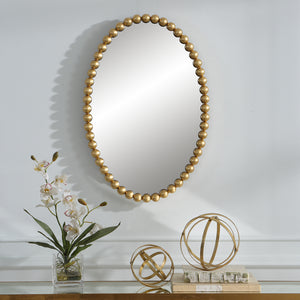 Uttermost Serna Gold Oval Mirror 09875 MIRROR, MDF, IRON