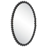 Uttermost Serna Black Oval Mirror 09876 MIRROR, MDF, IRON