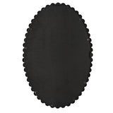 Uttermost Serna Black Oval Mirror 09876 MIRROR, MDF, IRON