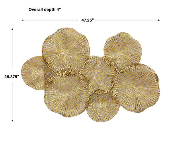Uttermost Ripley Gold Metal Wall Art 04335 Iron
