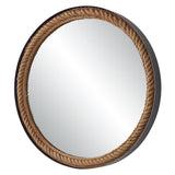 Uttermost Bolton Round Rope Mirror 09867 MDF, METAL, ROPE, MIRROR