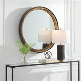 Uttermost Bolton Round Rope Mirror 09867 MDF, METAL, ROPE, MIRROR