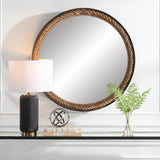 Uttermost Bolton Round Rope Mirror 09867 MDF, METAL, ROPE, MIRROR