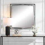 Uttermost Entangled Modern Square Mirror 09868 IRON, MDF, MIRROR,POND CYPRUS