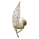 Uttermost Woodland Treasure Gold Candle Sconce 04334 METAL,GLASS