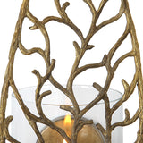 Uttermost Woodland Treasure Gold Candle Sconce 04334 METAL,GLASS