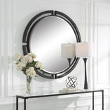 Uttermost Quadrant Modern Round Mirror 09878 IRON,MDF, MIRROR