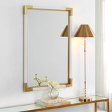 Uttermost Malik White & Gold Mirror 09879 IRON,MDF, MIRROR, SHAGREEN