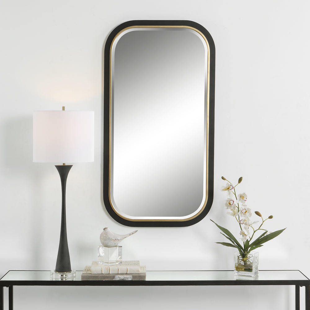 Uttermost Nevaeh Curved Rectangle Mirror 09880 IRON,MDF, MIRROR