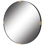 Uttermost Clip Modern Round Mirror 09882 IRON,MDF, MIRROR