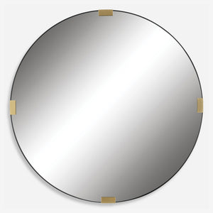 Uttermost Clip Modern Round Mirror 09882 IRON,MDF, MIRROR