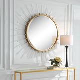 Uttermost Oracle Round Starburst Mirror 09883 MDF, MIRROR, IRON, ACRYLIC