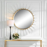 Uttermost Oracle Round Starburst Mirror 09883 MDF, MIRROR, IRON, ACRYLIC