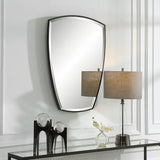 Uttermost Crest Curved Iron Mirror 09892 Metal, Mirror