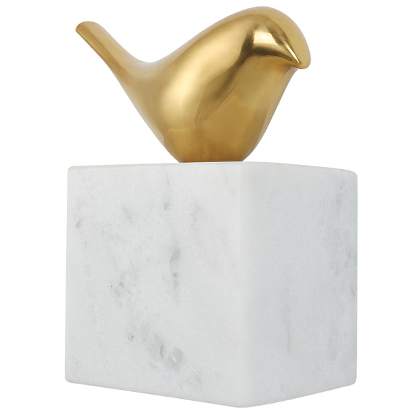 Uttermost Flying Solo Bird Wall Decor 04340 Brass ,Marble