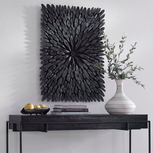 Uttermost Bahama Black Wood Wall Decor 04343 DRIFTWOOD, AND PLYWOOD