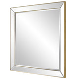 Uttermost Lytton Gold Square Mirror 09891 PS, MIRROR, MDF, PAPER