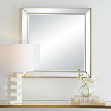 Uttermost Lytton Gold Square Mirror 09891 PS, MIRROR, MDF, PAPER