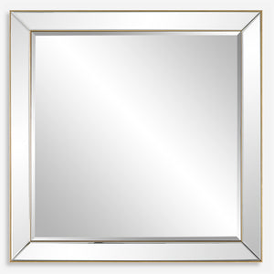 Uttermost Lytton Gold Square Mirror 09891 PS, MIRROR, MDF, PAPER