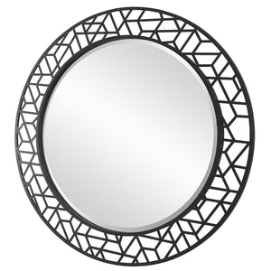 Uttermost Mosaic Metal Round Mirror 09907 MDF,IRON,MIRROR